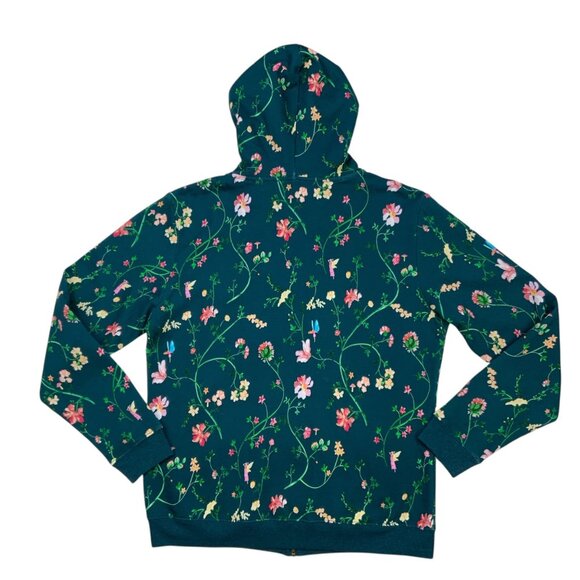Hill House The Allie Zip Up Sweatshirt S Moody Floral Long Sleeve Hoodie Pockets - Picture 12 of 13